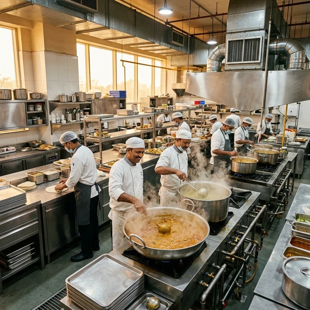 Corporate commercial kitchen chefs