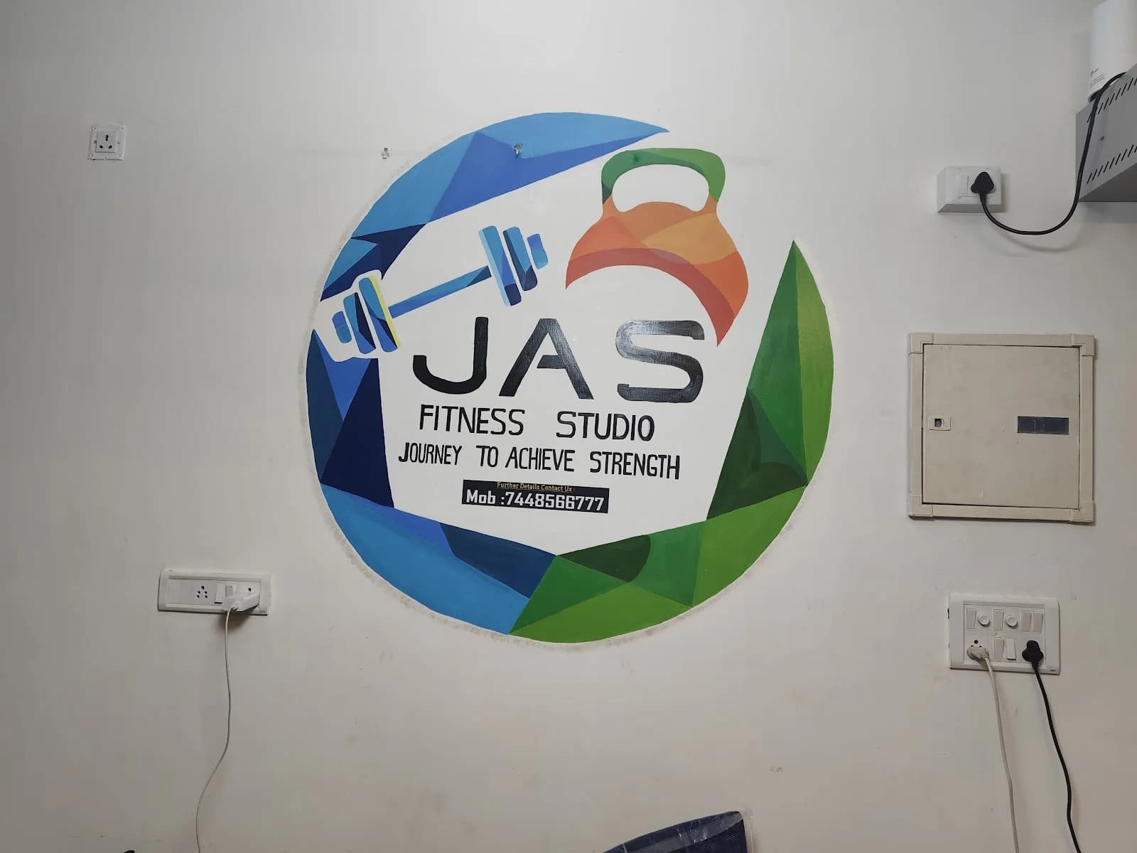 JAS Groups Gym Wall Logo